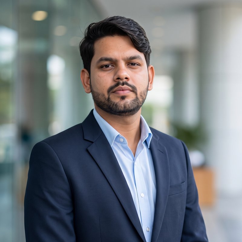 Portrait of Brijesh Mani Tripathi, agricultural consultant